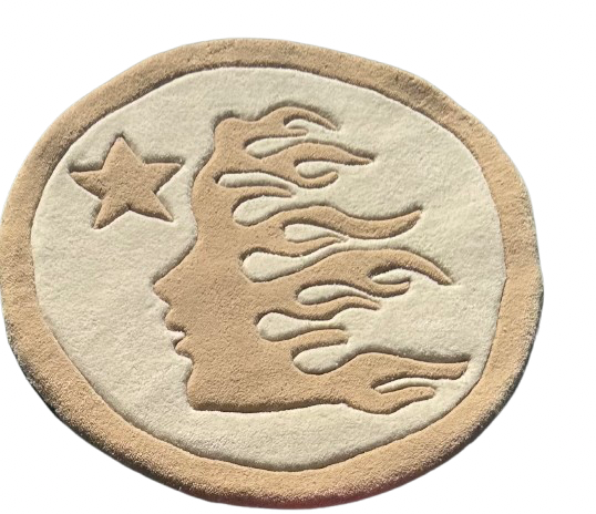 Cream Color Hell Star Rug