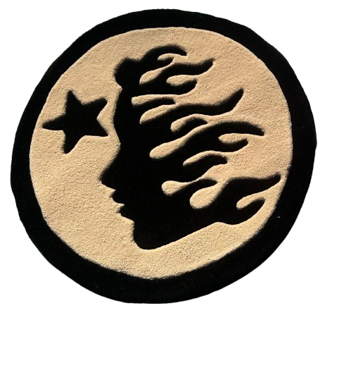 Cream And Black Hell Star 2FT