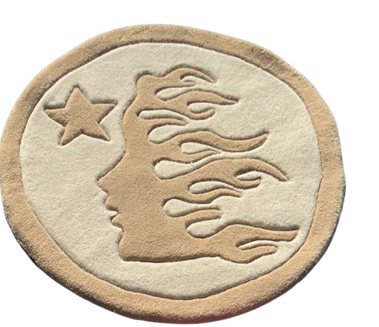 Cream Color Hell Star Rug